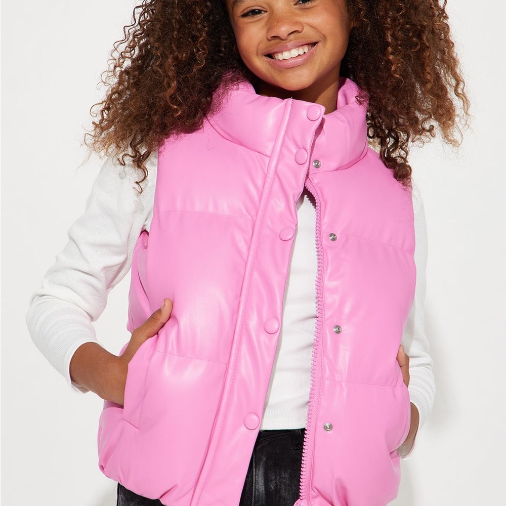 NWOT Pink Puffer Vest